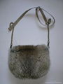 Rabbit Fur Handbag 1