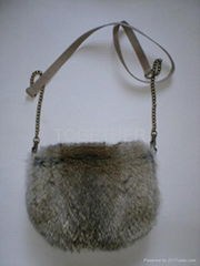 Rabbit Fur Handbag