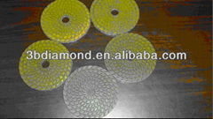 3 inches (80mm) set diamond polishing pads