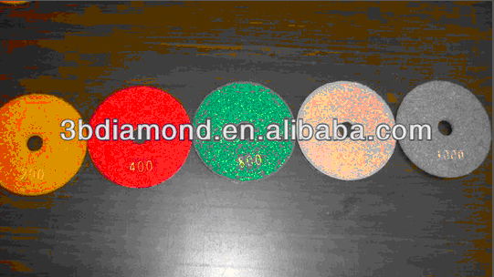 3 inches (80mm) set diamond polishing pads 4