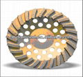 4 inch Segmented turbo diamond grinding cup wheel 2