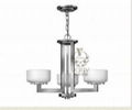 chrome Flush Mount Pendant / Semi-Flush