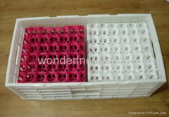 Folding plastic basket