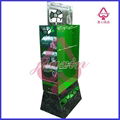 pos paper display stand with plastic