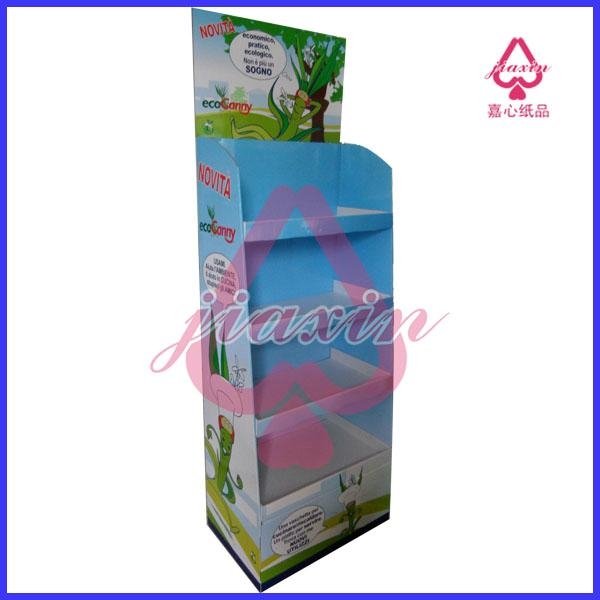 4- layer supermarket cardboard display stand for candy sales