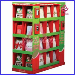 compartment cardboard display shelves