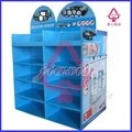 compartment cardboard display shelves for books promotion 5