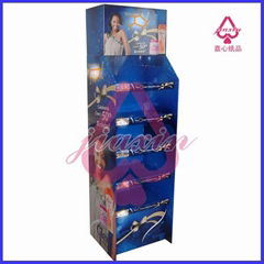 5 tier cosmetic shop design cardboard