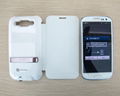 Reachargable flip case cover fits for  SamsungGalaxy s3 i9300 1