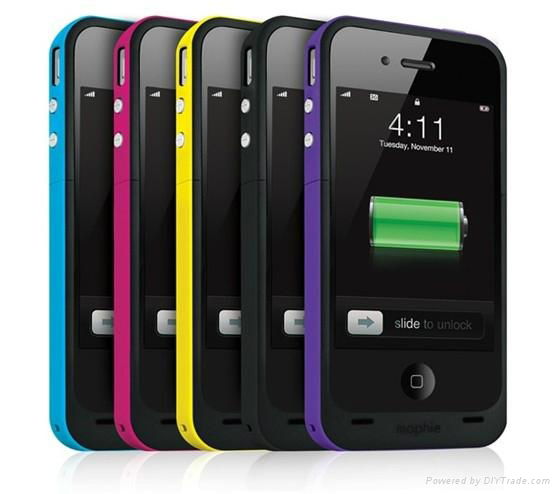 with mophie brand high quality charger case for iphone 4 4s 2000mah 