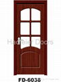 Glass door(PVC mdf bathroom door) 4