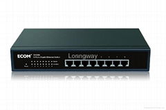 ECOM S1608G unmanaged pure gigabit  ethernet switch