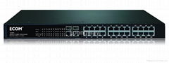 ECOM S2526F+ Smart Managed Ethernet Switch with 2 SFP(mini GBIC) ports