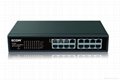 ECOM S1516E 10/100 Metal shell Ethernet Network Switch with 16 ports 1