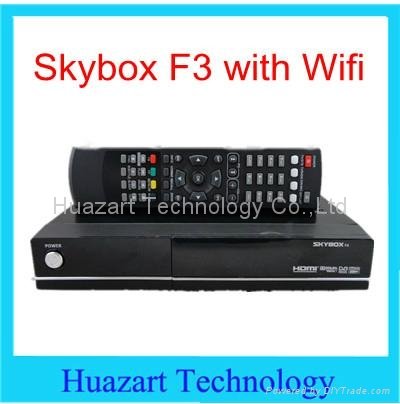 Skybox F3 HD digital satellite receiver with USB Wifi 