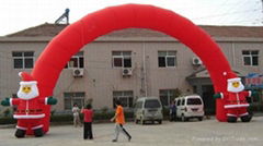 2012 hot sale Red christmas inflatabel arch