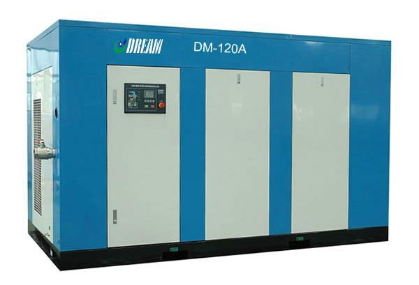 90Kw DM-120A/W Direct Double Scew air compressor 