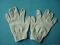 2012 HOT Natural White Knitted Cotton Work Gloves 1