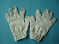 2012 HOT Natural White Knitted Cotton Work Gloves