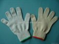 2012 HOT Natural White Knitted Cotton Work Gloves 2