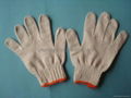 10 Pins White Construction Safety Cotton Working Gloves 1