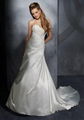 2012 latest strapless A-line  embroidery satin  bridal wedding dress