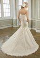 Elegant strapless sweetheart mermaid  lace  beading  bridal wedding dress 2