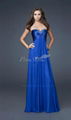 2012  strapless A-line purple long evening dress 4