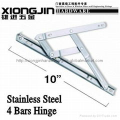 10"2.0 SUS202  Friction Stay Hinge in Exported ASIA,MIDD-EAST  for Alu Window 