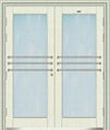 galvanized stell fluoro-carbon painting door