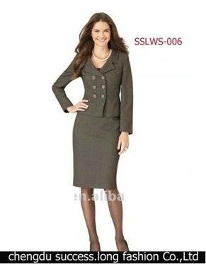 Wool Washable Lady Business Suits 2