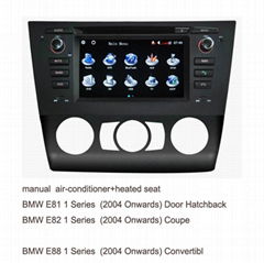 6.2''Car DVD GPS(DVB-T optional)for BWM E81,E82,E88 (1 series,2004 onwards)