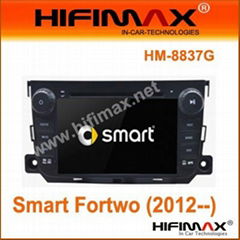 7 inch Digital screen car dvd gps navigation for Smart Fortwo