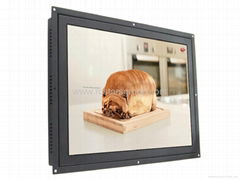 15Inch OPen-Frame HD LCD Monitor with VGA/HDMI/DVI Input