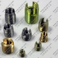 Self-tapping threaded inserts