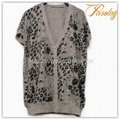 2013 leopard knitted cardigan sweater for women 2