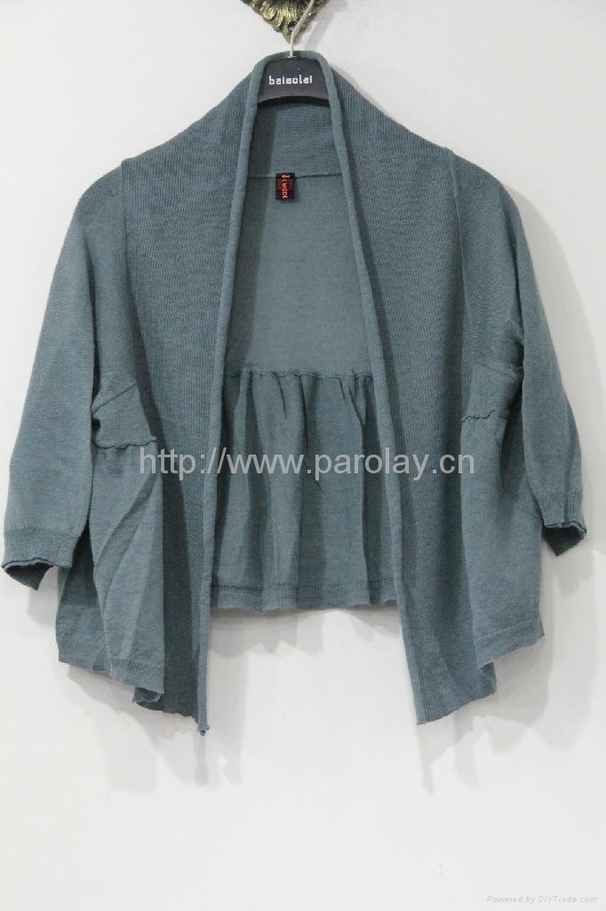 2013 new collection short sleeve cardigan sweater for ladies