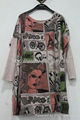 2013 hot selling angora cashmere printed women pullover sweater 2