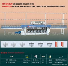 HYM6320 Glass straight-line circular edging machine