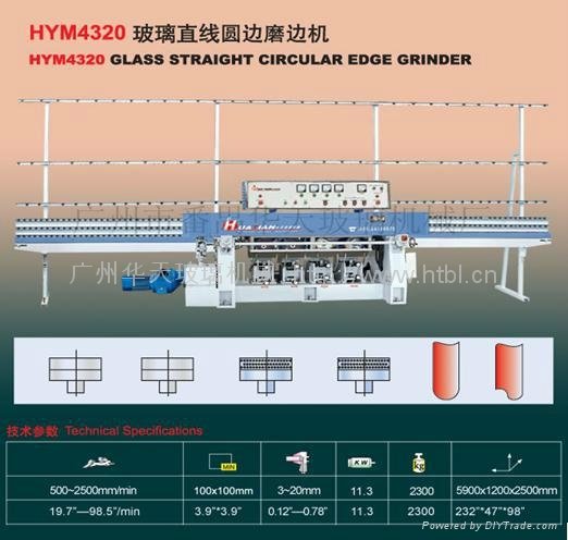 HYM4320 Glass straight-line circular edging machine
