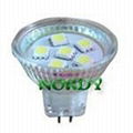 MR11 12VAC/DC 120 degree  5050SMD high brightness led cup light