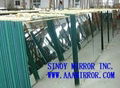 Double coated large aluminum mirror glass sheet 2