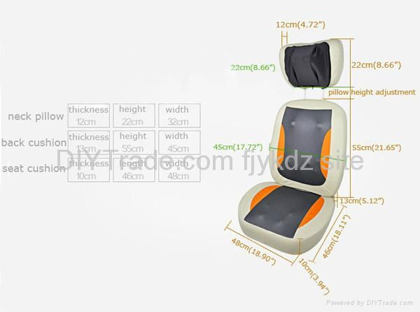 Automatic Shiatsu Kneading Thermo Massage Cushion with Heat  3