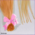 24" i-tip remy human hair extensions bulk buy from China
