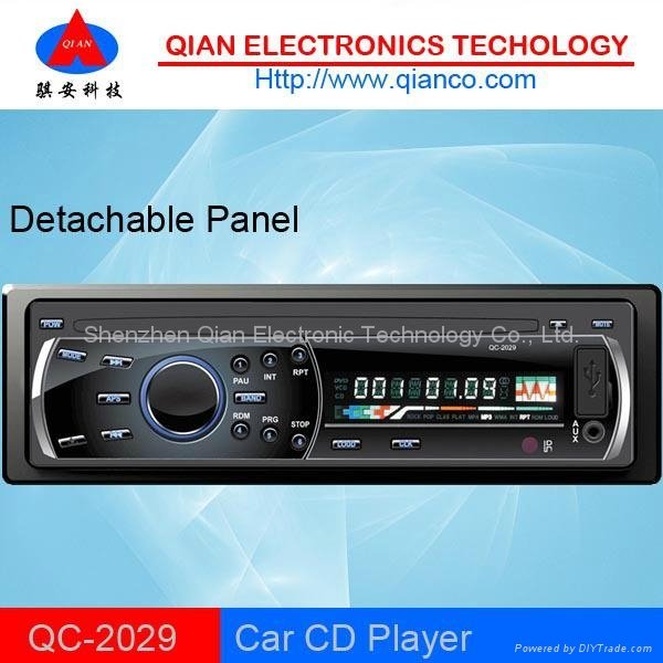 1 Din car AM FM CD Player with USB QC-2029