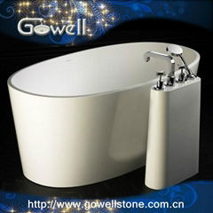 New Arrival Bathtub Solid Surface Bathtub