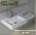 Acrylic Solid Surface Bathroom Counter