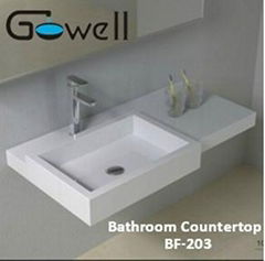 Acrylic Solid Surface Bathroom Counter top