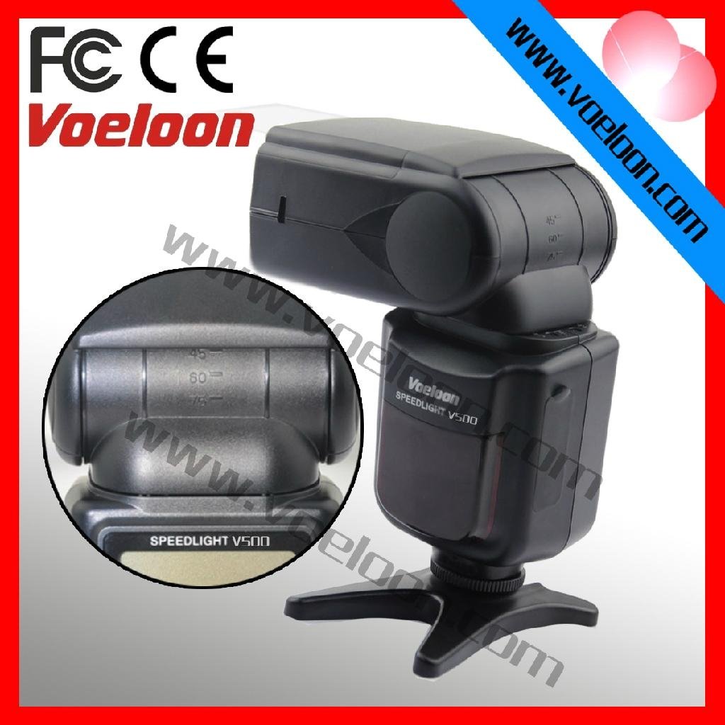 Voeloon V500 auto zoom flashgun for Canon 1