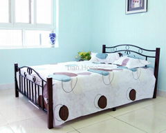 CHERRY SQUARE LEG SINGLE BED